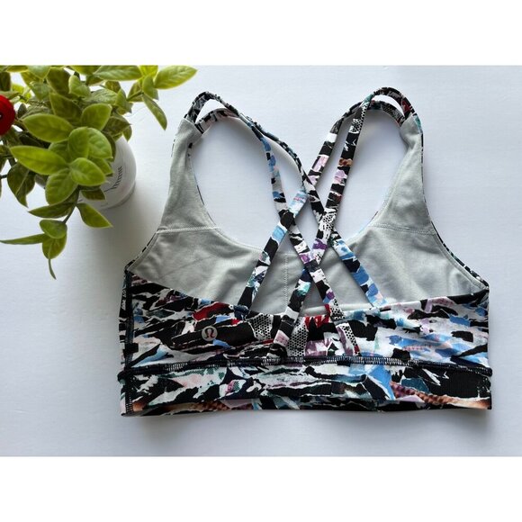 Lululemon Free To Be Serena Bra Culture Clash Women's Multi Black Size 6 - Picture 9 of 10